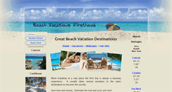 Desktop Screenshot of beach-vacations-firsthand.com
